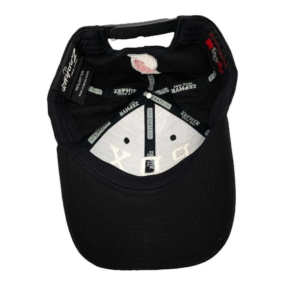 Portland Trailblazers NBA SnapBack Adjustable Cap Hat Black - Picture 2 of 5
